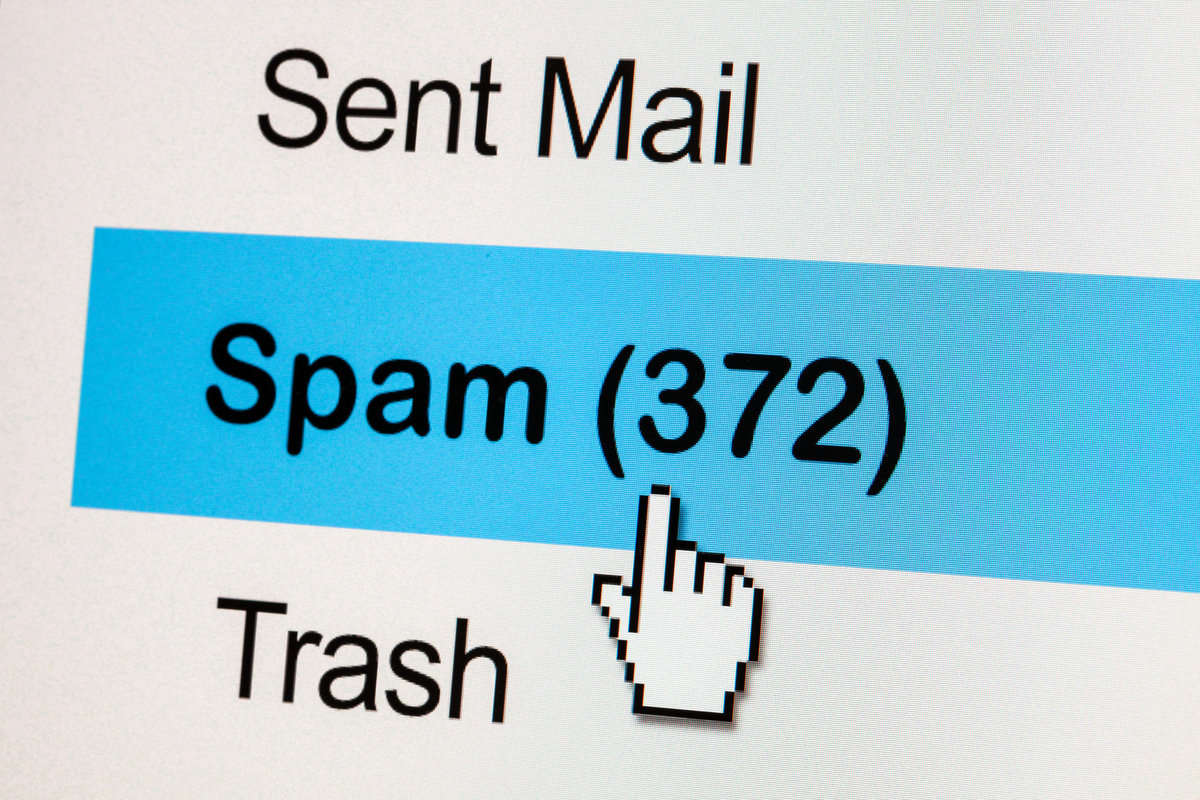The Spam Inbox In Your Email List.