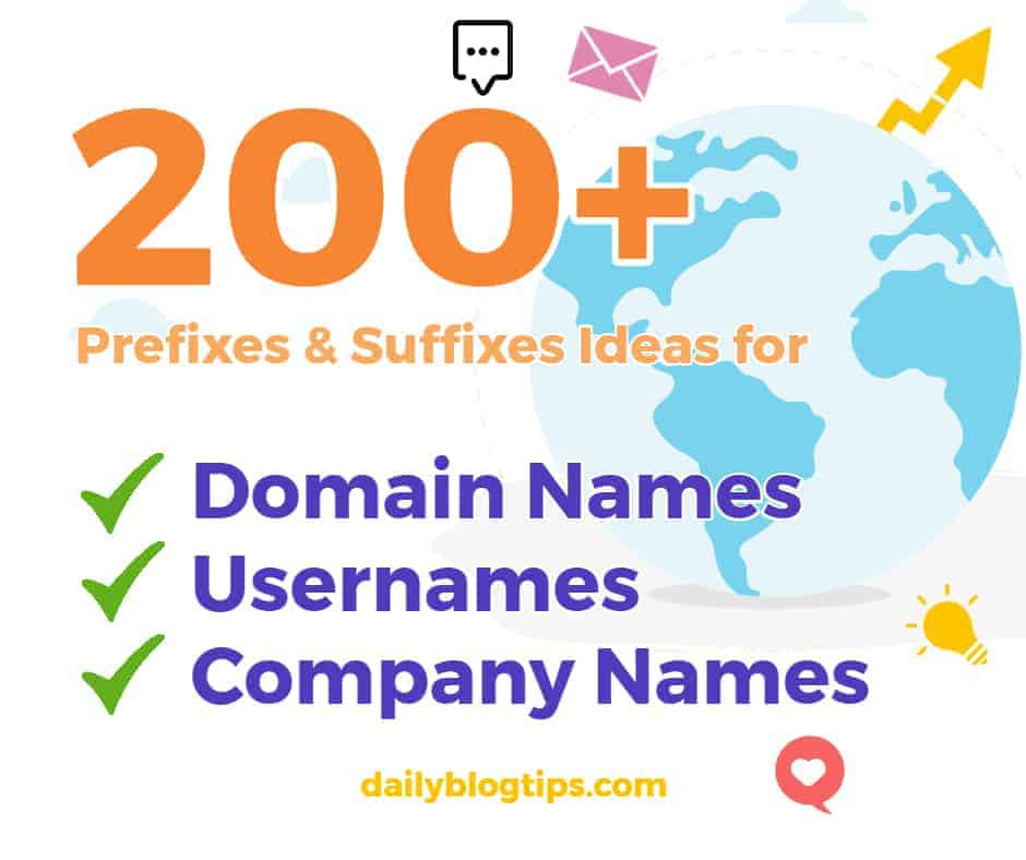 200+ Prefixes &Amp; Suffixes For Domain Names, Usernames &Amp; Company Names Photo