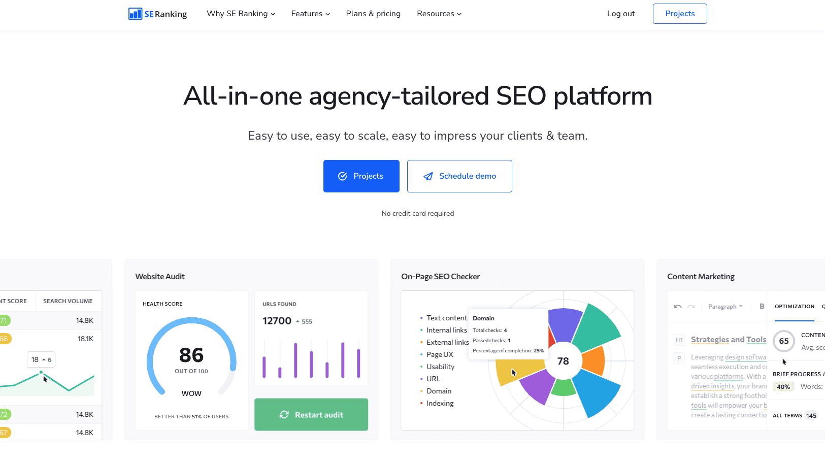The Main Screen Of A 2024 Seo Software For Agency Management